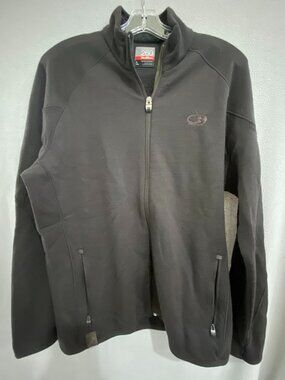 Icebreaker 260 RealFleece Merino Wool Jacket Black Full Zip Men’s Large